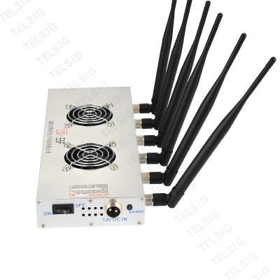 China 450 * 240 * 85mm Cell Phone And Wifi Jammer 6 Band For Network / Internet for sale