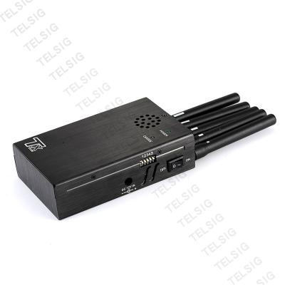 China Lightweight Portable Cell Phone Signal Jammer 5 Antenna For GPS / 2G / 3G / 4G for sale