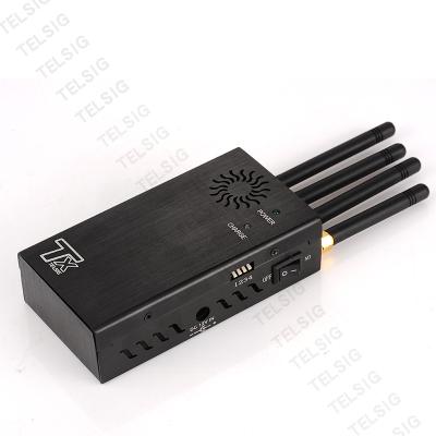 China 4 Antennas Portable Cell Phone Signal Jammer Durable ABS Plastic + Aluminum Marterials for sale