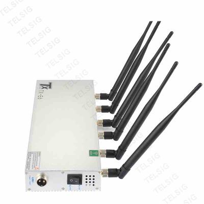 China 6 Channel Desktop Wireless Signal Jammer For Prison / Museum / Concert for sale