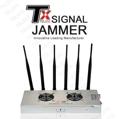 China 6 Channel Wireless Signal Jammer Multi Functional NFC Protection Small Size for sale