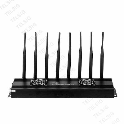 China Desktop 8 Band 3g Signal Jammer , Customized Frequency Bluetooth Signal Jammer for sale