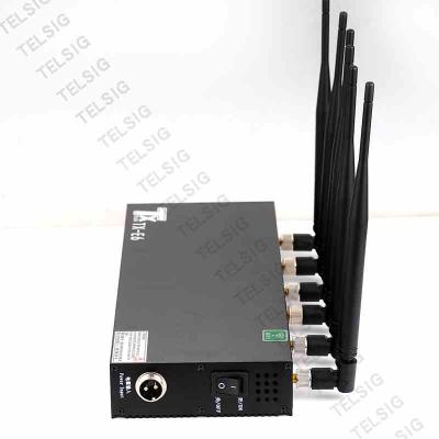 China 6 Antennas Mobile Phone Signal Jammer High Power For Libraries / Museums for sale