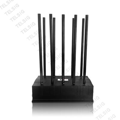 China 100 Watt 5G Phone Signal Jammer GSM LET High Power Long Distance 500sqm Range for sale