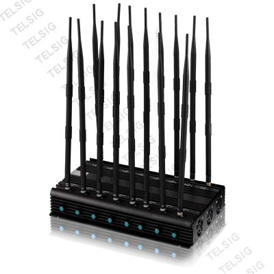 China 16 Antenna Cell Phone Signal Jammer Anti Bomb RF Blocker For GPS / Lojack / 2 / 3 / 4G for sale