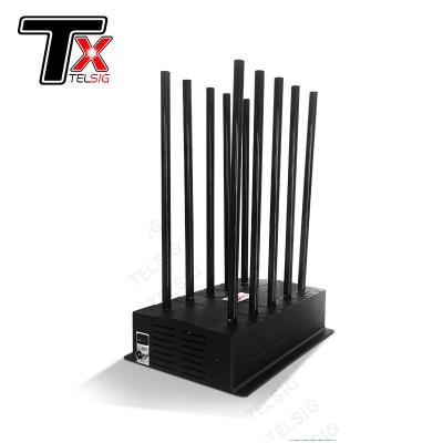 China Custom 100W Mobile Network Jammer Device , 10 Antenna Gps Frequency Jammer for sale