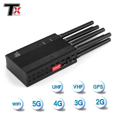 China 8 Channel Portable Mobile Phone Jammers Anti GPS WiFi Signal Blocker for sale