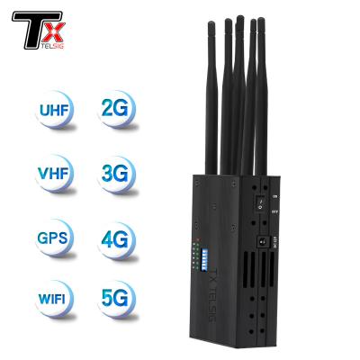 China Churches Six Way Handheld Phone Jammer Suitable For Meeting Rooms for sale