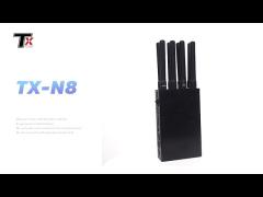 Cell Phone Portable Cell Phone Signal Jammer Handheld 8 Antenna For GSM / 3G / 4G