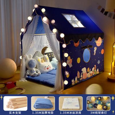 China 210D Oxford Indoor Play Tent With Lights Outdoor Kids Family Play House People for sale