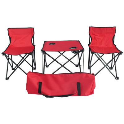 China Outdoor Lightweight Camping Table Chair Set Oxford Beach Style Table And Chairs for sale