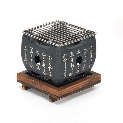 China fogão superior de Mini Japanese Korean Bbq Grill da grade do fogão interno sem fumaça do quadrado 1.2kg à venda