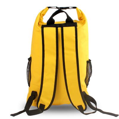 中国 15Lt旅行軽量のキャンプのクーラー袋500Dポリ塩化ビニールの防水シートの防水乾燥した袋のバックパック 販売のため