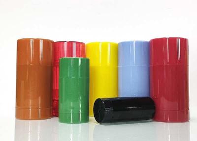 China Multicolored 75ml Cylinder Deodorant Containers Screw Cap Customized for sale