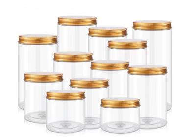 中国 SGS Recycled 30ml~1000ml Plastic Candy Jar Round 8oz Plastic Jars With Lids 販売のため