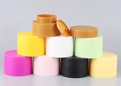 China Silk Print PP Plastic Double Wall Plastic Jar With Screw Lids 3ml-80ml en venta