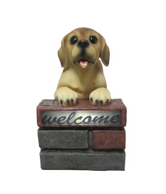 China Puppy Welcome Garden Critter Solar Lights With CE / GS / TUV / UL Certificate for sale