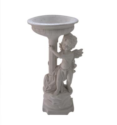 China Banho com fonte, banho do pássaro da coluna de Roma do anjo do pássaro da fonte de água à venda