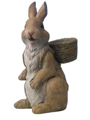 Китай Плантаторы сада цемента милого рюкзака кролика на открытом воздухе в материале смолы продается