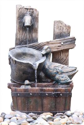 China Animals 3 Tier Water Fountain , Outdoor Patio Fountains For Garden / Courtyard for sale