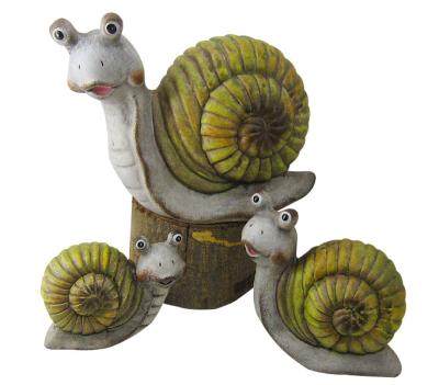 China Caroon Snail Garden Ornaments , Animal Garden Ornaments OEM Acceptable for sale