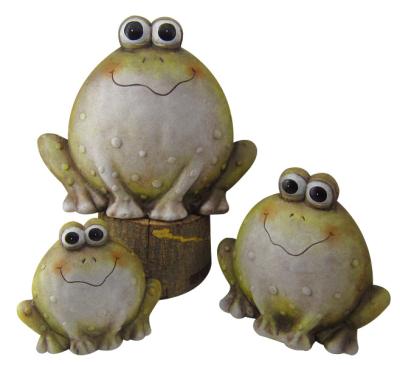 China Frogs Animal Garden Ornaments , Outdoor Animal Statues For Backyard for sale