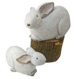 China Small Decorative Rabbit Garden Ornaments Animals For House / Courtyard for sale