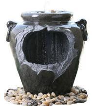 Chine Fontaines asiatiques de jardin de pot de style chinois, fontaines d'eau de cascade extérieures 18