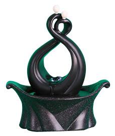 China Contemporary Black Table Top Fountains , Small Electric Water Fountains OEM Acceptable for sale