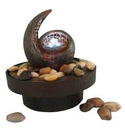 China Fontes de água decorativas antigas do tampo da mesa da cor de cobre com potenciômetro de flor à venda