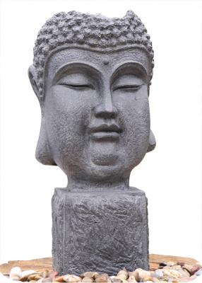 China Outside Garden Buddha Head Fountain / Asian Outdoor Fountain With CE GS TUV UL for sale