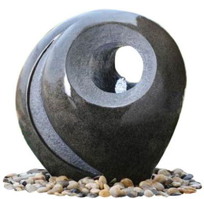 China Hand Cast Ball Water Fountain , Water Sphere Fountain For Courtyard for sale