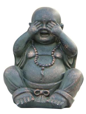 China Fiber And Resin Lucky Laughing Indoor Buddha   for Indoor Outdoor Winter Decorations for sale