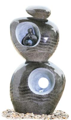China Fonte da esfera do rolamento da fibra de vidro da fonte de água da resina da decoração da bola do jardim fácil instalar a água interna do peso direito à venda