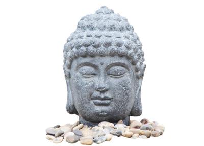 China Fonte da característica da água da Buda da pedra da cor da natureza para o OEM home da decoração aceitável à venda