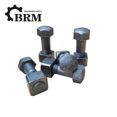 China Plain Finish Excavator Track Bolts Track Roller Bolt For Construction Machinery for sale