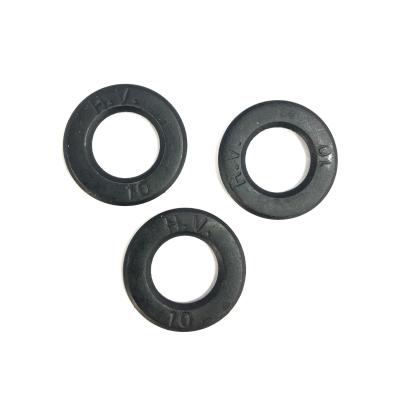 China Flat Washer Carbon Steel Washer Din6916 Washers High Strength HT Grade 10 Black Gasket for sale