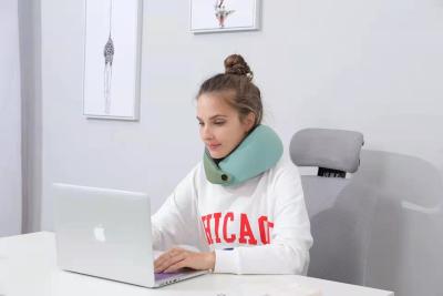 China Relieves Cervical Spine Fatigue U Shape Neck Pillow Heated Memory Foam For Office for sale