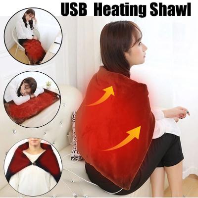 China Wearable Electric Heated Clothes Shawl USB Charging 50degrees Plush Material ODM for sale
