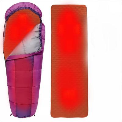 China Overheat Protection USB Heated Sleeping Bag Liner For Picnic 198×19cm Size OEM for sale