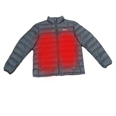 China Winter Coat Electric USB Powered Heated Jacket 6 graphene elements With Zipper for sale