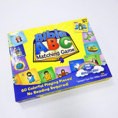 China Kids Card Matching Memory Game , Educational Paper Learning Set Board Game for sale