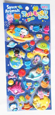 China Custom 3D Puffy Stickers PVC Foam Offset Printing For Kids / Decoration for sale