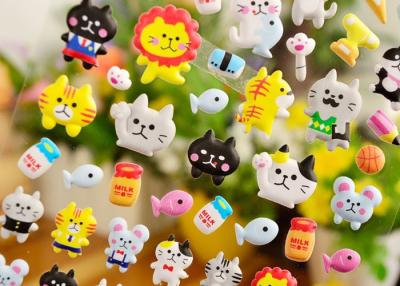 China Vinyl 3D Puffy Stickers , Mini Puffy Animal Stickers OEM / ODM Service for sale