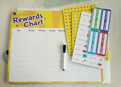 China OEM CMYK Magnetic Star Chart Child Chore Reward Chart Full Color Printing for sale
