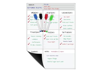 China Kitchen Fridge Magnetic Dry Erase Whiteboard Sheet With Stain Resistant Technology for sale