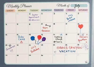 China 2. Magnetic Fridge Dry Erase Monthly Planner - Stain Resistant & Easy to Wipe Clean for sale