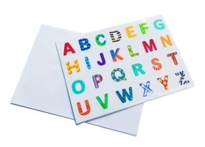 China Da etiqueta amigável do TPE de Eco estática magnética do alfabeto das letras NENHUMA colagem à venda