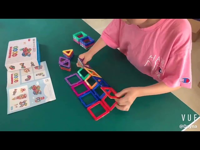 Tiles Building Blocks Magnetic Activity Set Preschool Kids Educational Dreambuilding Toys