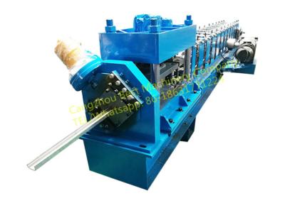 China Steel Rolling Shutter Door Guide rail Roll Forming Machine 3 Phase With 3kw Motor Power for sale